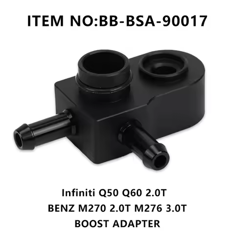 Turbo Boost Tap Vacuum Adapter For Mercedes Benz M270 2.0T M276 3.0T Engine Infiniti Q50 Q60 Aluminu