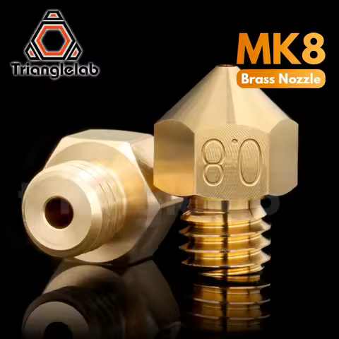trianglelab Top quality Brass MK8 Nozzle for 3D printers hotend 1.75MM Filament J-head cr10 heat blo