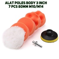 Direct ATC Set Foam Polishing Woolen Car Motorcycle Body 3 4 5 Inch 7pcs M1M14 Coumpond Wax Buffing Coating