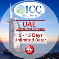 ICC_United Arab Emirates 5-30 Days Unlimited Data SIM Card* UAE sim card/Dubai sim card