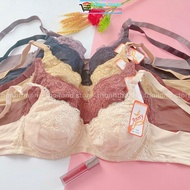 Thin bra without padding, medium underwire, A cup, ANNY Thailand 1207