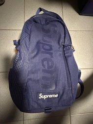 Supreme ss24 navy backpack 書包