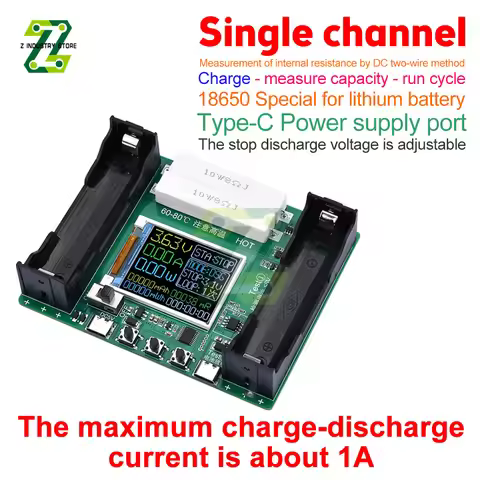 18650 Lithium Battery Capacity Tester Module High Precision XH-M239 LCD Digital Display True Capacit