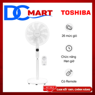Quạt đứng remote Toshiba F-LSD10(H)VN Màu Xám Trắng - Bảo Hành Chính Hãng