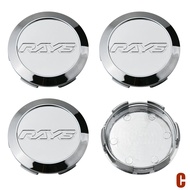 4ตัว 64มม 3D โลโก้ ฝาครอบดุมล้อ RAYS CE28 ฝาปิดดุมล้อ TE37 ฝาครอบล้อ ZE40 RE30 แข่งรถ ฝาดุมล้อ RAYS 