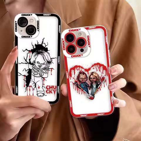 Print Good Guys Chucky Clear Phone Case For Redmi K40 K60 15C 14C 13C 13 12 12C 10 10C 10A 9 9C 9A 8