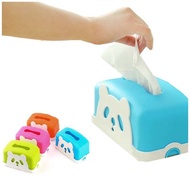 Panda Character Tissue Holder/Tissue Box Holder/Plastic Tissue Holder/Colorful Tissue Holder/Cute Ti