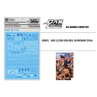 DL MODEL DECAL MG GN01 GN-001 GUNDAM EXIA