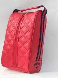 New Golf Shoe Bag Mens and Womens Portable Shoe Bag Waterproof PU Fabric Tennis Shoes Football GOLF Equipment Storage Bag Korea original Fairliarˉ PXGˉ PEARLY GATES Titleist