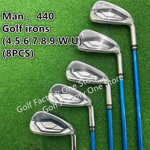 2025New Men's 440 Golf club Silver G440 Golf irons Iron Set 4-9W/U (8pcs) Flex R/S/SR With Steel/Gra