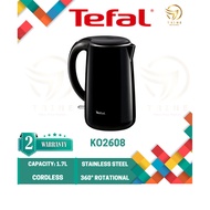 TEFAL SAFE TEA KETTLE BLACK 1.7L (KO2608) (CEREK ELEKTRIK)