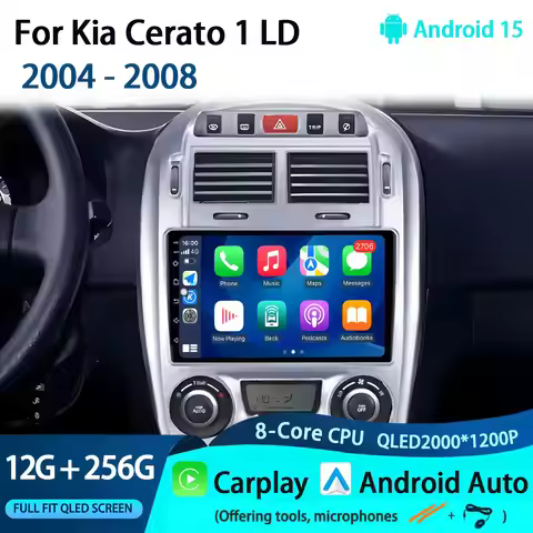Android 15 Car radio For Kia Cerato 1 LD 2004 - 2008 Multimedia Video Player 4G+WIFI Autoradio GPS W