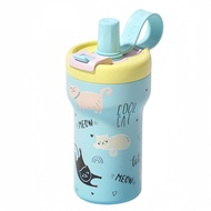 Straw Coffee Cup Water Cup Large Capacity Ice Master Cup High-value Ceramic Liner Double Drinking Cu