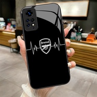 Arsenal FC (3) design Tempered Glass Phone Case Cover For POCO F3 F4 F5 M5 M6 4G X3 X4 GT X5 X6 X7 X