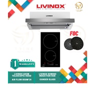 LIVINOX 60CM/90CM TELESCOPIC HOOD LCH-60L03/LCH-90L03 AND INDUCTION ELECTRIC HOB PACKAGE *FREE CHARC