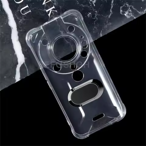 For AGM Glory Pro SE 5G 6.53" GloryPro Back Ring Holder Bracket Phone Case Smartphone TPU Soft Silic