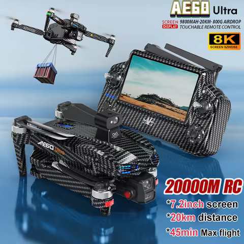 The 2025 New AE60 Ultra-Professional Drone, equipped with an 8K camera, GPS positioning, a three-axi