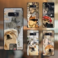 Samsung Note 8 Black Bezel Phone Case Cute Puppy Meme