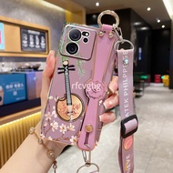 Xiaomi 13T Pro 2023 Casing Xiaomi 13T 13 T T13 13TPro Xiaomi13T Pro 2023 Case Luxury Electroplating Antique Fashion Wristband Phone Case With Lanyard