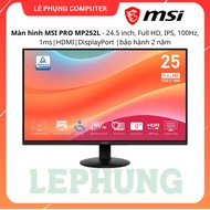 MSI PRO MP252L Monitor | 24.5 inch, Full HD | IPS, 100Hz, 1ms | HDMI 1.4 | DisplayPort 1.2 |