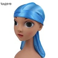 Silk Kids Durag Soft Hair Cover Protection Bandanas Child Silky Durags Boys Durag Wave Cap High