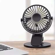 COOKX USB Fan Clip Cooling Rechargeable Clip Desktop Table Fan Portable Mini Clamp Fan 360 Degree Rotating Ventilator