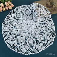 Handmade Lampshade Supply2C Crochet115g Tablecloth Pineapple Cotton Round Plate Mat60CM European and