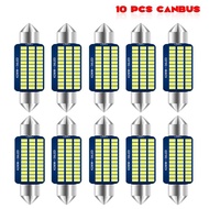 10Pcs Festoon C5W LED 31 36 39 41Mm 4014 Chip LED Canbus C10W LED Car Interior Reading Lights Dome L