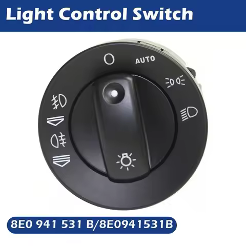 8E0941531B For Audi A4 S4 B6 B7 1Pc Auto Headlight Headlamp Fog Light Control Switch Button Car Part