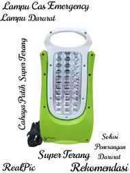 Lampu Cas Emergency Super Terang - Lampu Led Emergency Besar - Lampu Emergency Cas Charger Rechageab