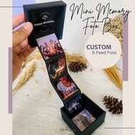 Ready Kado Gift Mini Memory Photo Box 6 Foto Hadiah Ulang Tahun Untuk