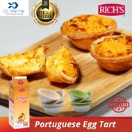 [Best Seller][Halal][Wholesales] RICH'A EGG TART TOPPING / SHELL [30pcs/pkt][1LITER]