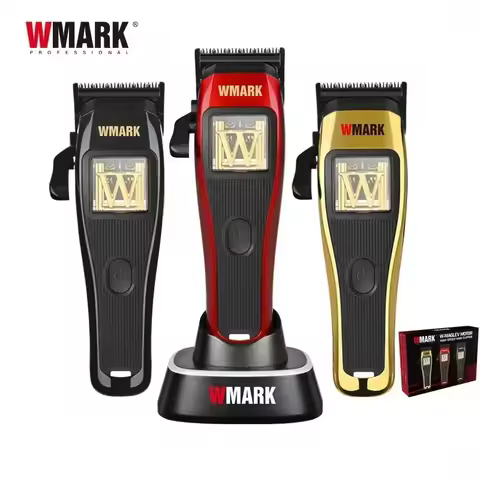 WMARK NG-X1 High Speed Professional Hair Clippers Microchipped Magnetic Motor10000RPM 9V Motor,Barbe
