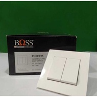 Boss brand 2 gang switch. 1-way series switch 1-way/