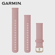 GARMIN Quick Release 18mm VIVOACTIVE 4S 配件錶帶 乾燥玫瑰粉搭金色錶扣矽膠錶帶