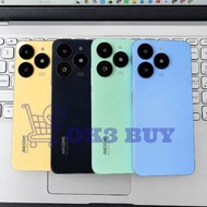 Casing Housing Itel A70 A665L Backdoor Back Cover Rear Cover + Bezel Glass Camera Itel A70