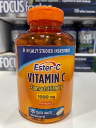 แคนาดา Ester-C Esterized วิตามิน C 1000Mg ไม่ทำร้ายกระเพาะอาหาร180 Tablets/ขวด