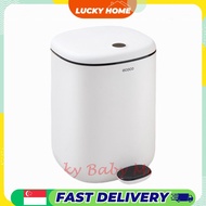 Ecoco Nordic Pedal Waste Bin Dust Dustbin Household Step-On Soft Closing Garbage Sealed Lid/Local St