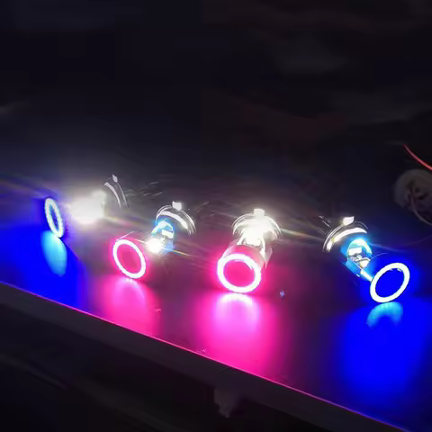 1PC 12V-80V Angel Eye 30W H4 LED Motorcycle Headlight BA20D HS1 H6 Scooter Motorbike Headlamp Light 