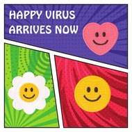 Self-Adhesive Smiley Face Stick On/ Iron On/ Sew On Embroidery Patches