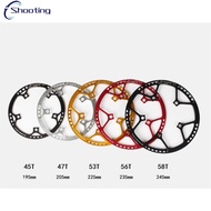 NEW  Crankset Tooth Ultralight 130 BCD 45T 47T 53T 56T 58T A7075 Alloy BMX Chainring Folding Bicycle Chainwheel