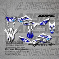 DECAL STICKER YAMAHA WR 155 NEW STICKER YAMAHA WR 155 FREE REQUEST STICKER WR YAMAHA
