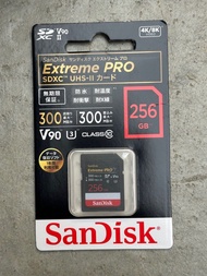 SD卡 sandisk extreme pro sdxc uhs ii 256gb 300mb v90 日版