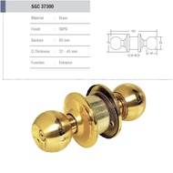 Round Door Handle Cylindrical Lock ST GUCHI SGC 37300 Distance