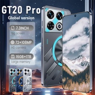 Handphone  GT20 Pro 7.3inch Screen Phone 16GB+1TB Smartphone Android Mobile Phone