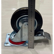 (6 eggs) 6" inch black rubber wheels, 6" inch swivel wheels, 6" inch flat wheels, 6" swivel wheels, 