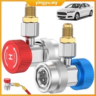 2 Pcs R134a Quick Coupler Connector Adjustable Quick Coupler Adapter R134a Adapter Fittings SHOPCYC7