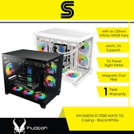 INVASION D-7000 MATX Casing Black/White