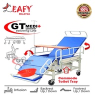 【100% ORIGINAL】WCB-08 GT MEDIT GERMANY Turn Hospital Nursing Wheelchair Bed Mattress Table Infusion Commode Tilam Katil