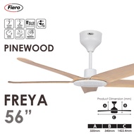 FIERO FREYA CEILING FAN 36″ / 42″ / 48″ / 56″ – ENERGY SAVING DC MOTOR WITH REMOTE CONTROL